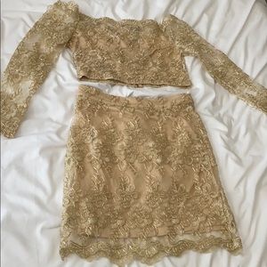 Gold 2 piece set